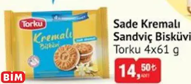 TORKU SADE KREMALI SANDVİÇ BİSKÜVİ